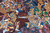 Detail from a mural painting with a 'Ramakien' motif - Thai version of the Indian Ramayana - from the temple complex of the Emerald Buddha, Bangkok (late 18th century) 